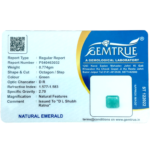 Emerald (Panna) - 3.87 Carat (4.25 Ratti) - Origin - Zambia - Image 2