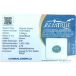 Emerald (Panna) - 3.27 Carat-(3.59 Ratti)- Origin - Zambia - Image 2