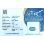 Emerald (Panna) - 4.2 Carat (4.61 Ratti) - Origin - Zambia - Image 2