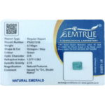 Emerald (Panna) - 3.5 Carat (3.84 Ratti) - Origin - Zambia - Image 2