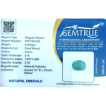 Emerald (Panna)- 3.17 Carat (3.48 Ratti) - Origin -Zambia - Image 2