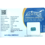 Emerald (Panna) - 2.83 Carat (3.10 Ratti) - Origin - Zambia - Image 2