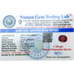 Hessonite (Gomed)- 5.8 Carat (6.37 Ratti) - Origin - Africa - Image 2