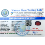 Hessonite (Gomed)- 6.30 Carat (6.92 Ratti) - Origin - Africa - Image 2