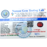 Hessonite (Gomed)- 5.55 Carat (6.09 Ratti) - Origin - Africa - Image 2