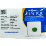 Emerald (Panna)-4.37 Carat (4.80 Ratti)-Origin -Zambia - Image 2