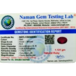 Ruby (Manik)-5.60 Carat (6.15 Ratti)-Origin-Bangkok - Image 2