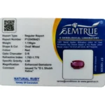 Ruby (Manik)-5.75 Carat (6.31 Ratti)-Origin-Bangkok - Image 2
