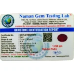 Ruby (Manik)-6.28 Carat (6.90 Ratti)-Origin-Bangkok - Image 2