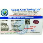 Ruby (Manik)-6.37 Carat (7 Ratti)-Origin-Bangkok - Image 2