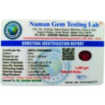 Ruby (Manik)-7.42 Carat (8.15 Ratti)-Origin-Bangkok - Image 2