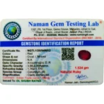 Ruby (Manik)-7.62 Carat (8.37 Ratti)-Origin-Bangkok - Image 2