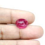 Ruby (Manik)-5.59 Carat (6.14 Ratti)-Origin-Bangkok - Image 3