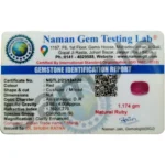 Ruby (Manik)-6.3 Carat (6.92 Ratti)-Origin-Bangkok - Image 2