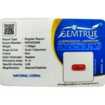 Red Coral Stone-5.97 Carat (6.56 Ratti)-Origin-Italy - Image 2