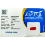 Red Coral Stone-6.15 Carat (6.75 Ratti)-Origin-Italy - Image 2