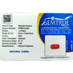 Red Coral Stone-6.37 Carat (7 Ratti)-Origin-Italy - Image 2