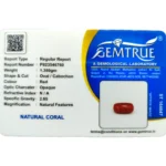 Red Coral Stone-6.75 Carat (7.41 Ratti)-Origin-Italy - Image 2