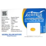 Yellow Sapphire-3.8 Carat (4.20 Ratti)-Origin-Bangkok - Image 2