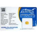 Yellow Sapphire-3.0 Carat (3.37 Ratti)-Origin-Bangkok - Image 2