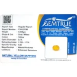 Yellow Sapphire-2.69 Carat (2.95 Ratti)-Origin-Bangkok - Image 2