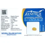 Yellow Sapphire-3.5 Carat (3.92 Ratti)-Origin-Bangkok - Image 2