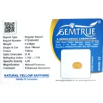 Yellow Sapphire-2.67 Carat (2.93 Ratti)-Origin-Bangkok - Image 2