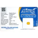 Yellow Sapphire-3.0 Carat (3.35 Ratti)-Origin-Bangkok - Image 2