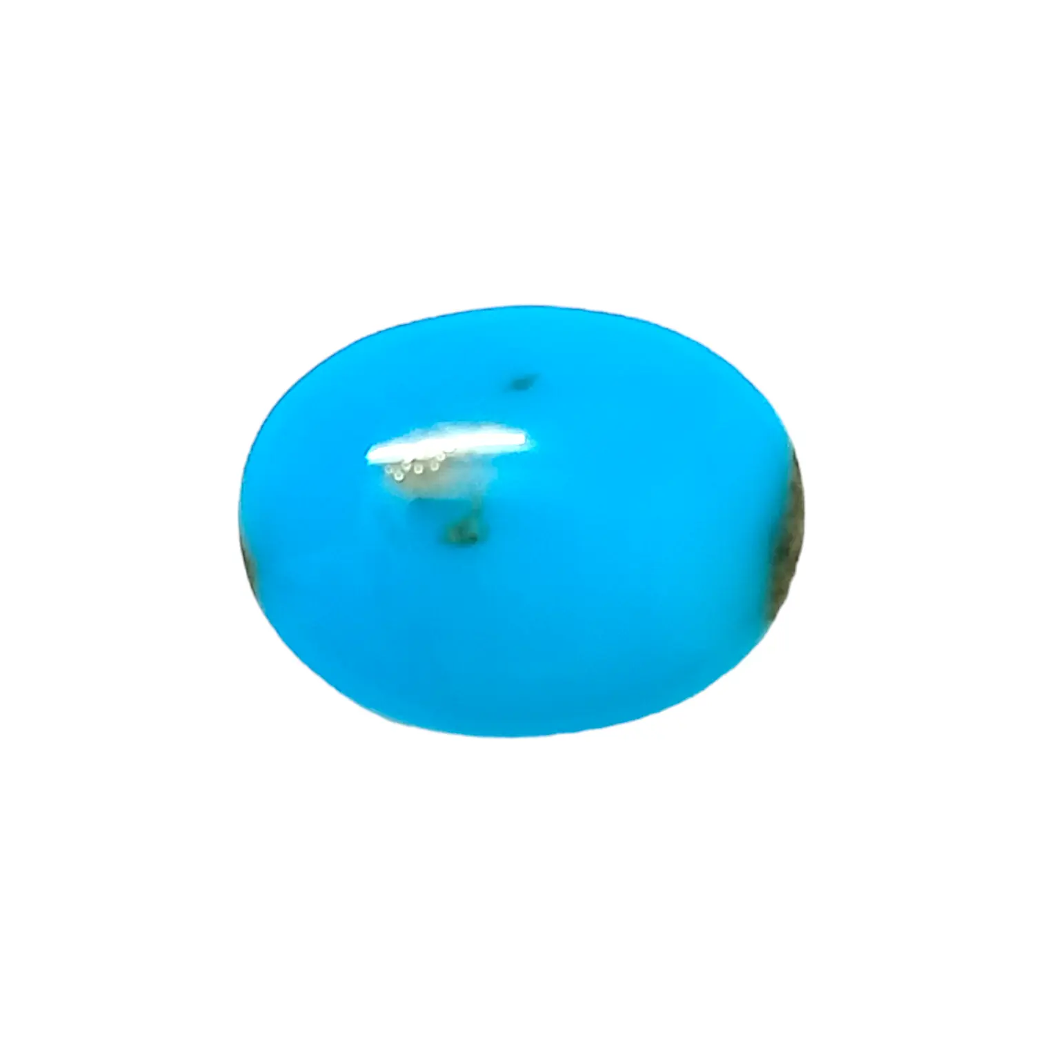 PhotoRoom-20240105_163807 Irani Turquoise (Firoza)- 6.9 Carat (7.58 Ratti)-Origin-Iran - Image 1