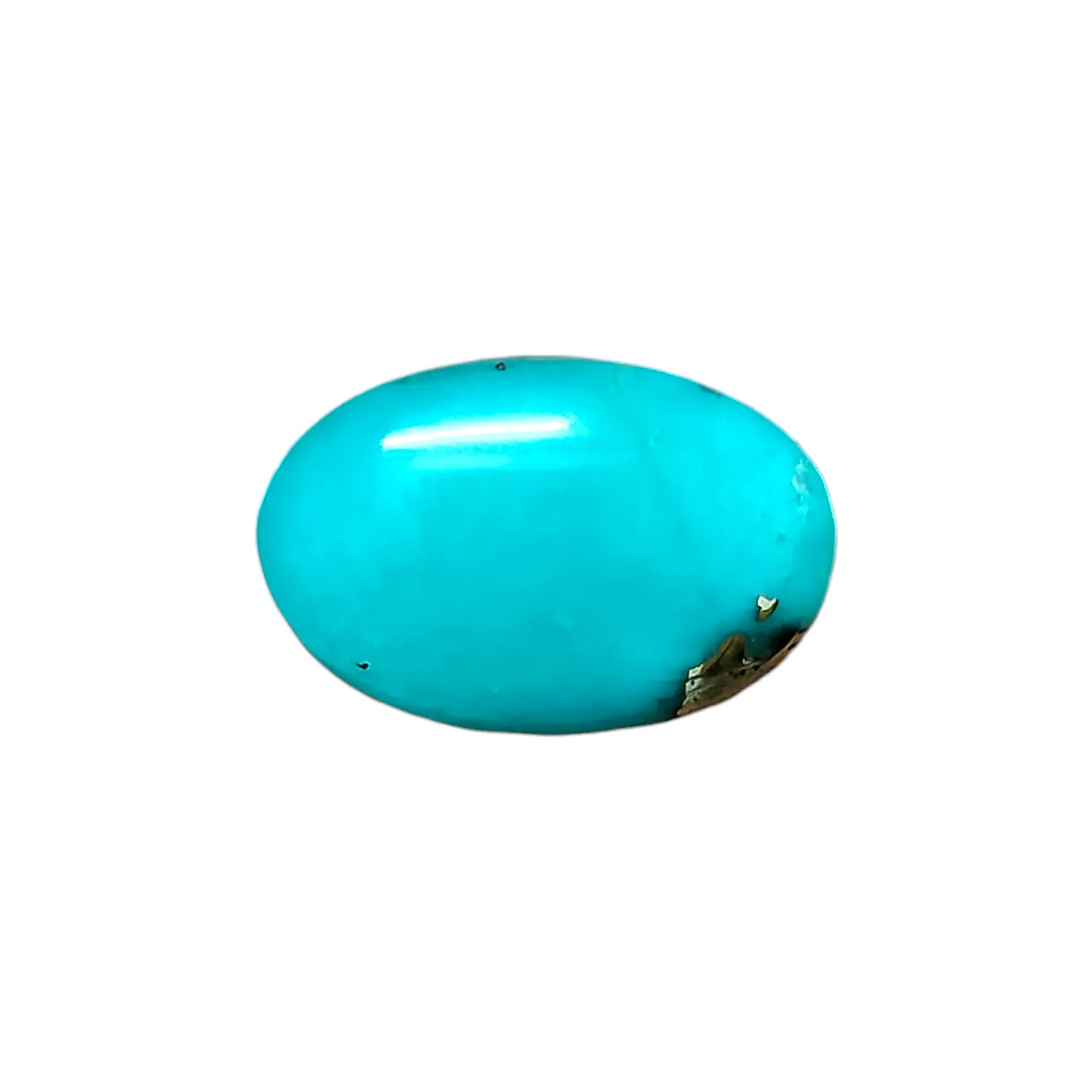 PhotoRoom-20240105_183006 Irani Turquoise (Firoza)- 7.35 Carat (8.07 Ratti)-Origin-Iran - Image 1